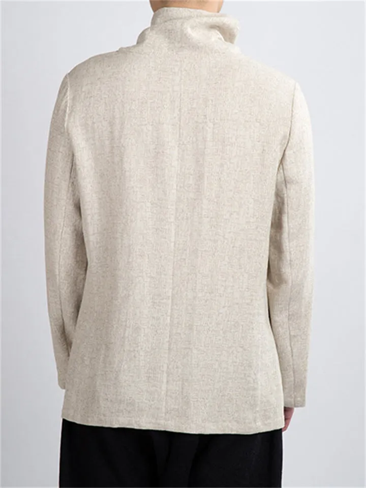 Men's Chinese Style Jacquard Turtleneck Bottoming Shirts