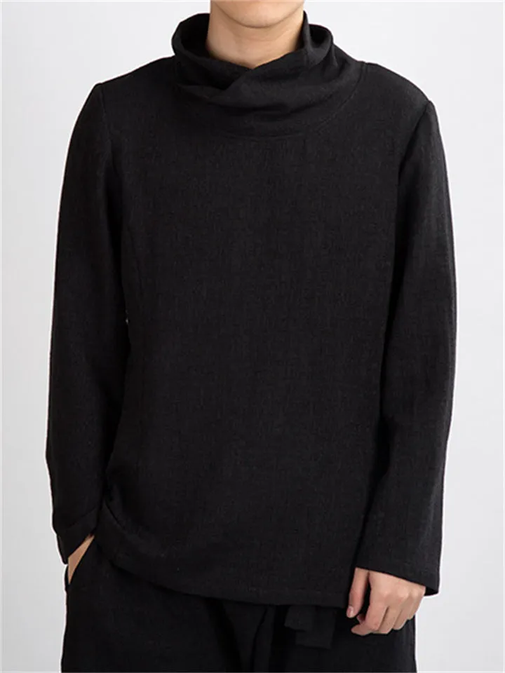 Men's Chinese Style Jacquard Turtleneck Bottoming Shirts