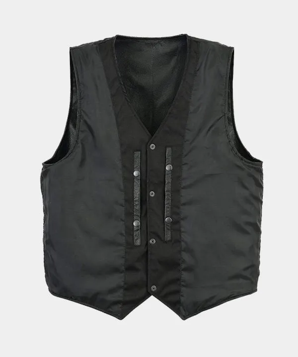 Men’s Motorbike Club Style Classic Genuine Leather Vest