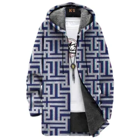 MEN'S PRINTED HOODED FLEECE JACKET 28087962YM