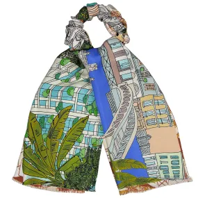 Milan silk tie scarf