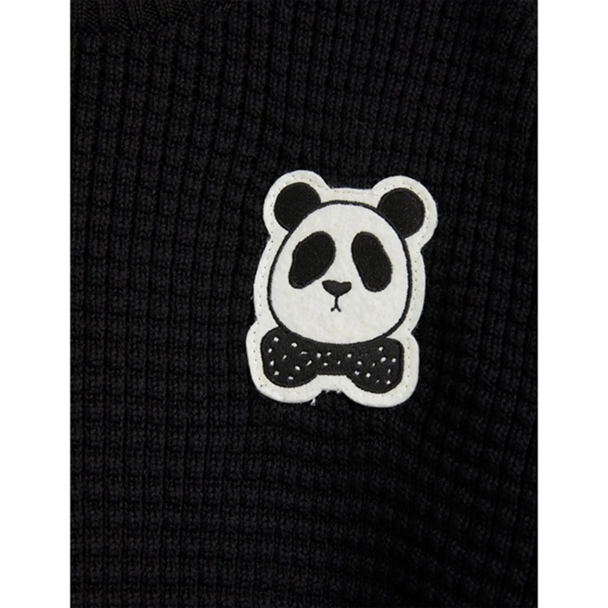 Mini Rodini Black Panda Strik Sweater