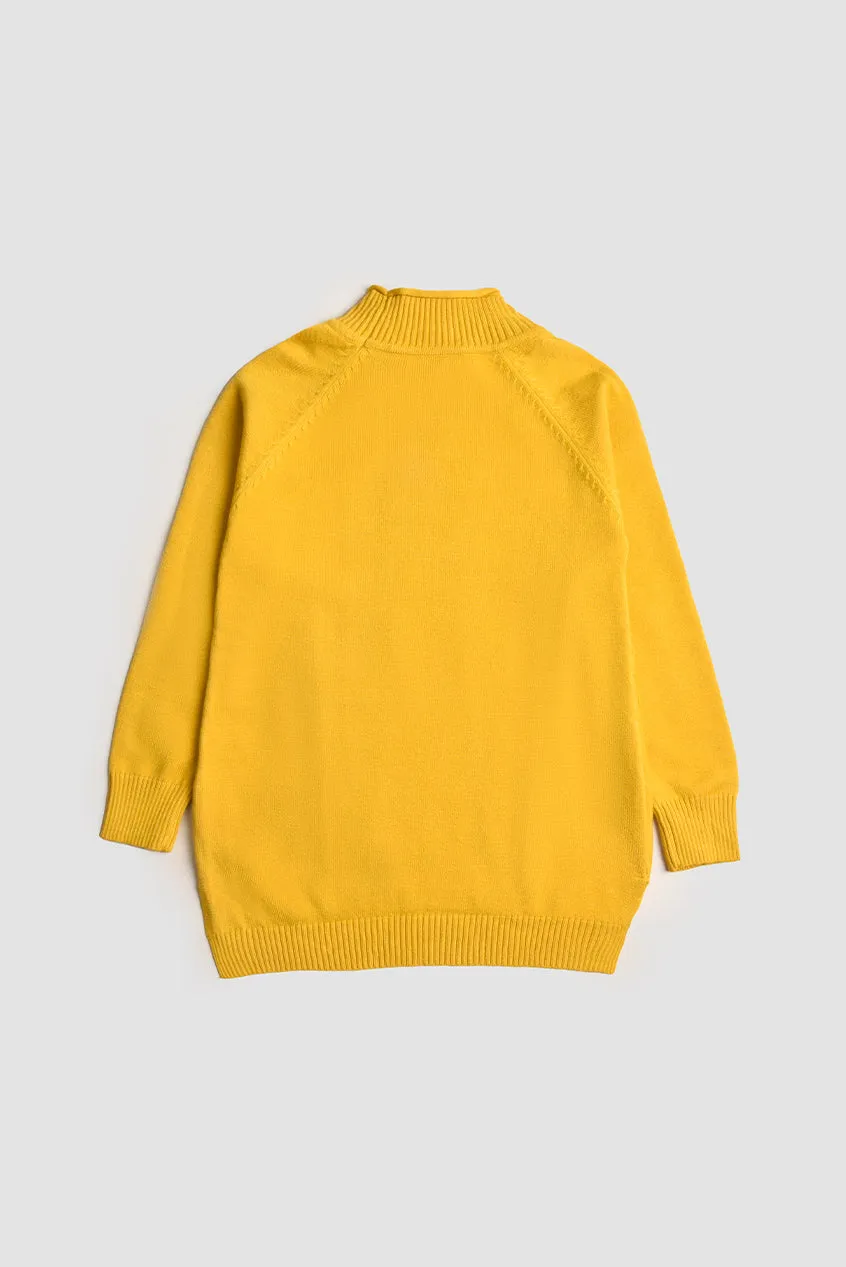 Mustard Cable Knit Sweater