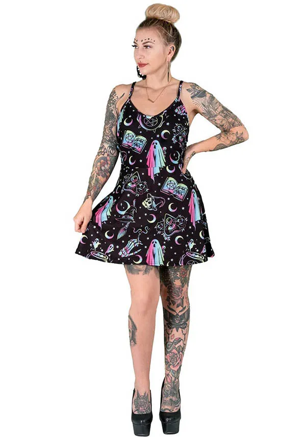 Omg! Ghosts Deep V | SKATER DRESS