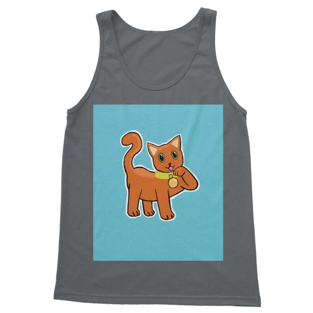 Orange Cat Classic Adult Vest Top