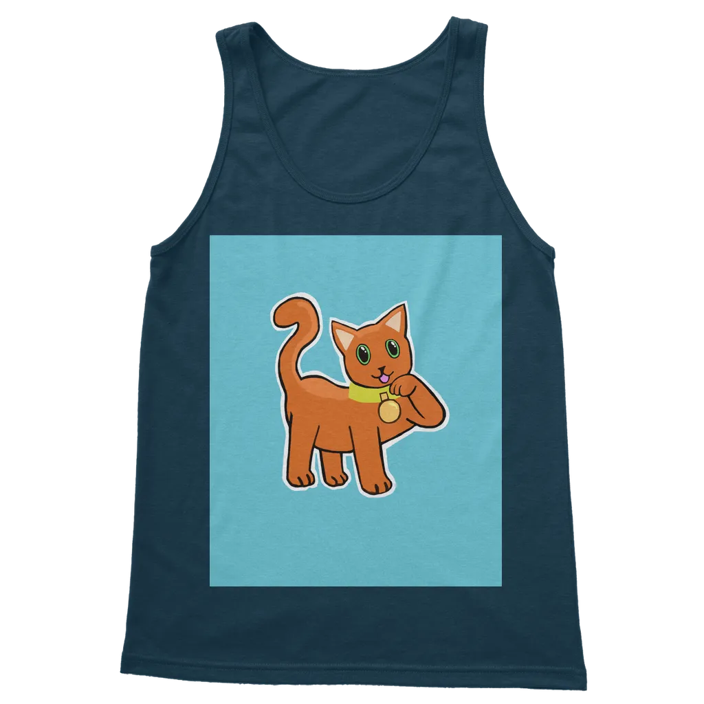 Orange Cat Classic Adult Vest Top