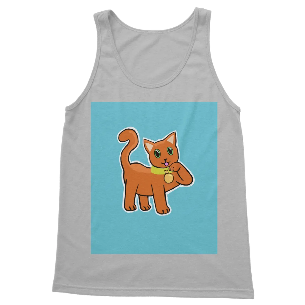 Orange Cat Classic Adult Vest Top