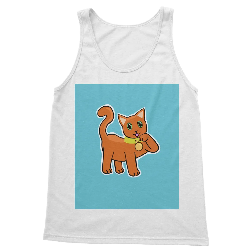 Orange Cat Classic Adult Vest Top