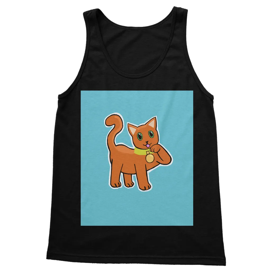 Orange Cat Classic Adult Vest Top