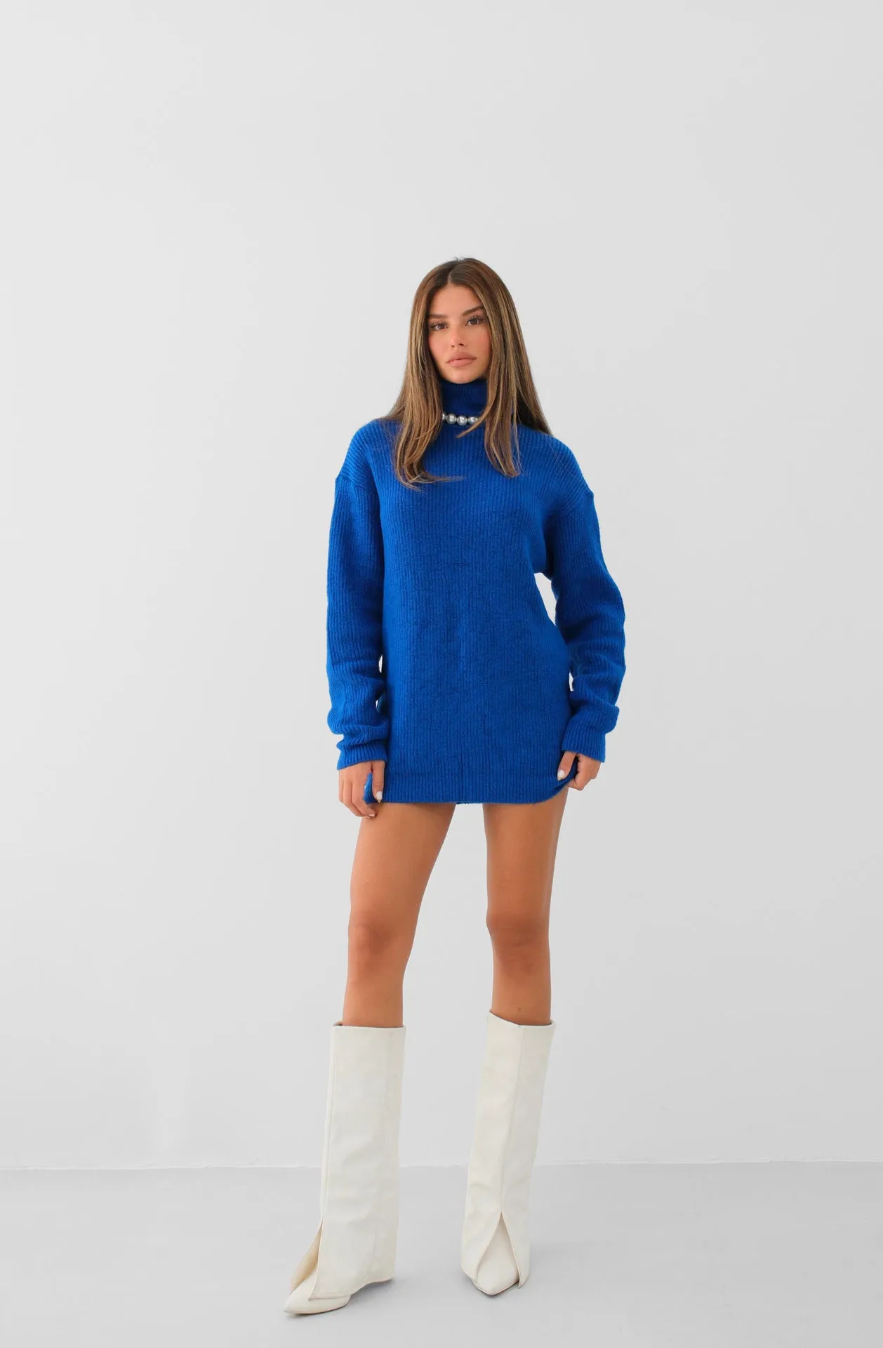 Oversize Turtleneck Knit Sweater