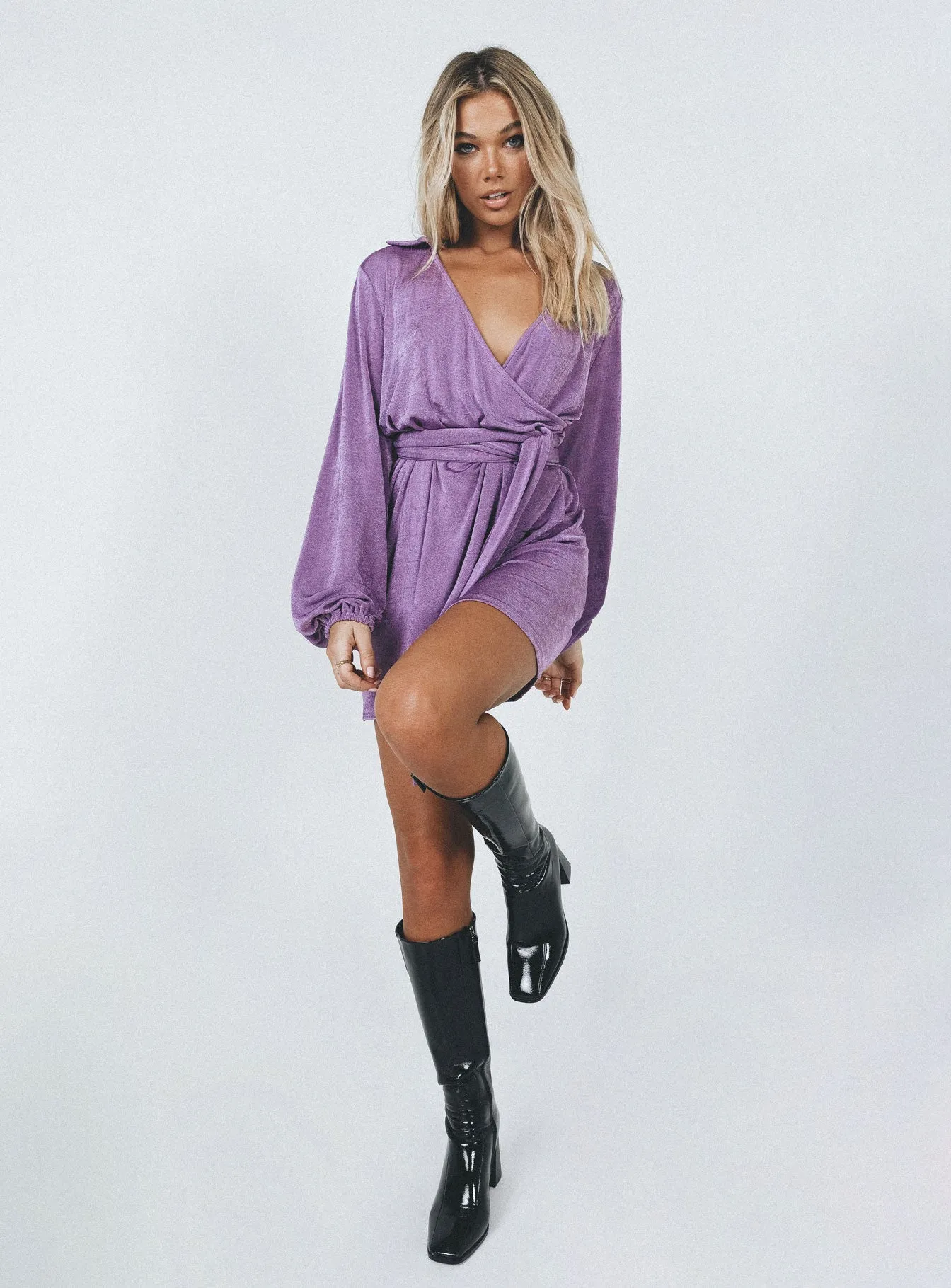 Party Time Mini Dress Purple