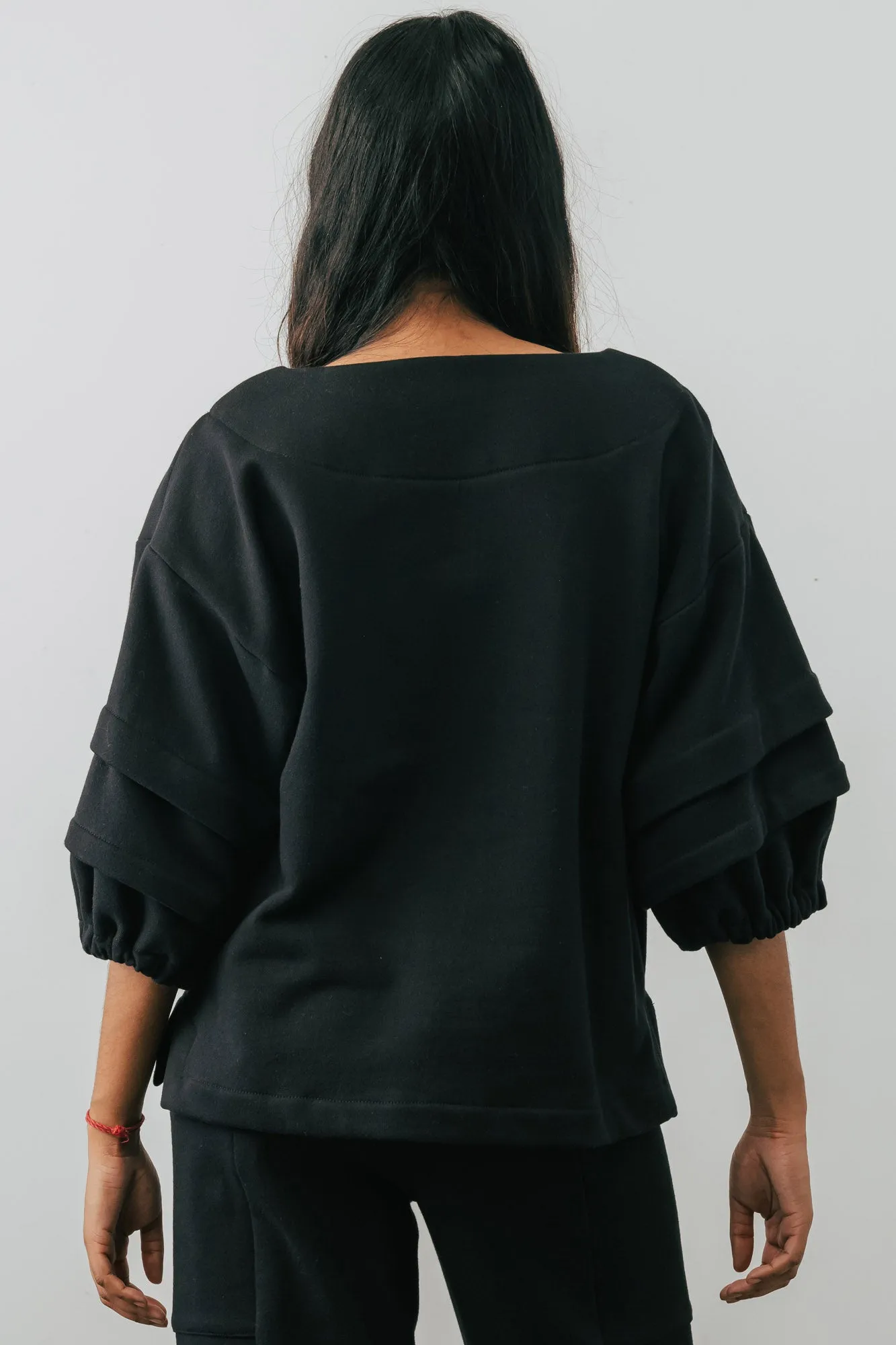 Pearl Pleat Sweatshirt