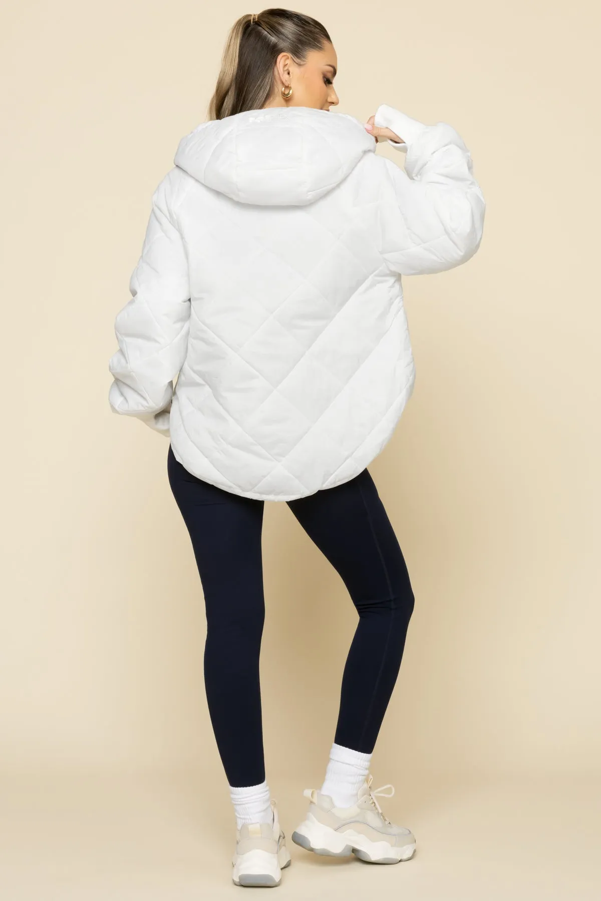 Pillow Packable Puffer Jacket - White