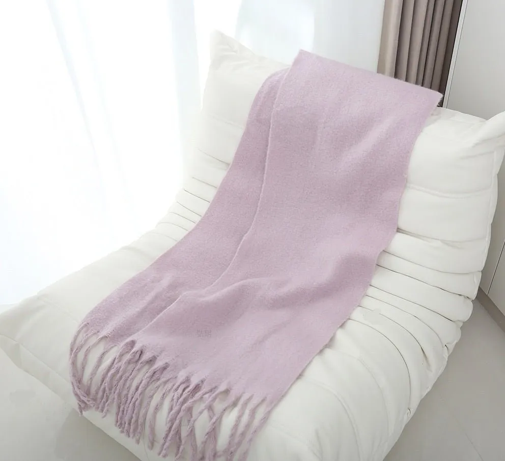 Pre Order:  Mohair Braided Tassel Thick Scarf