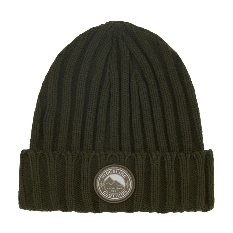 Ridgeline Original Knitted Beanie Olive