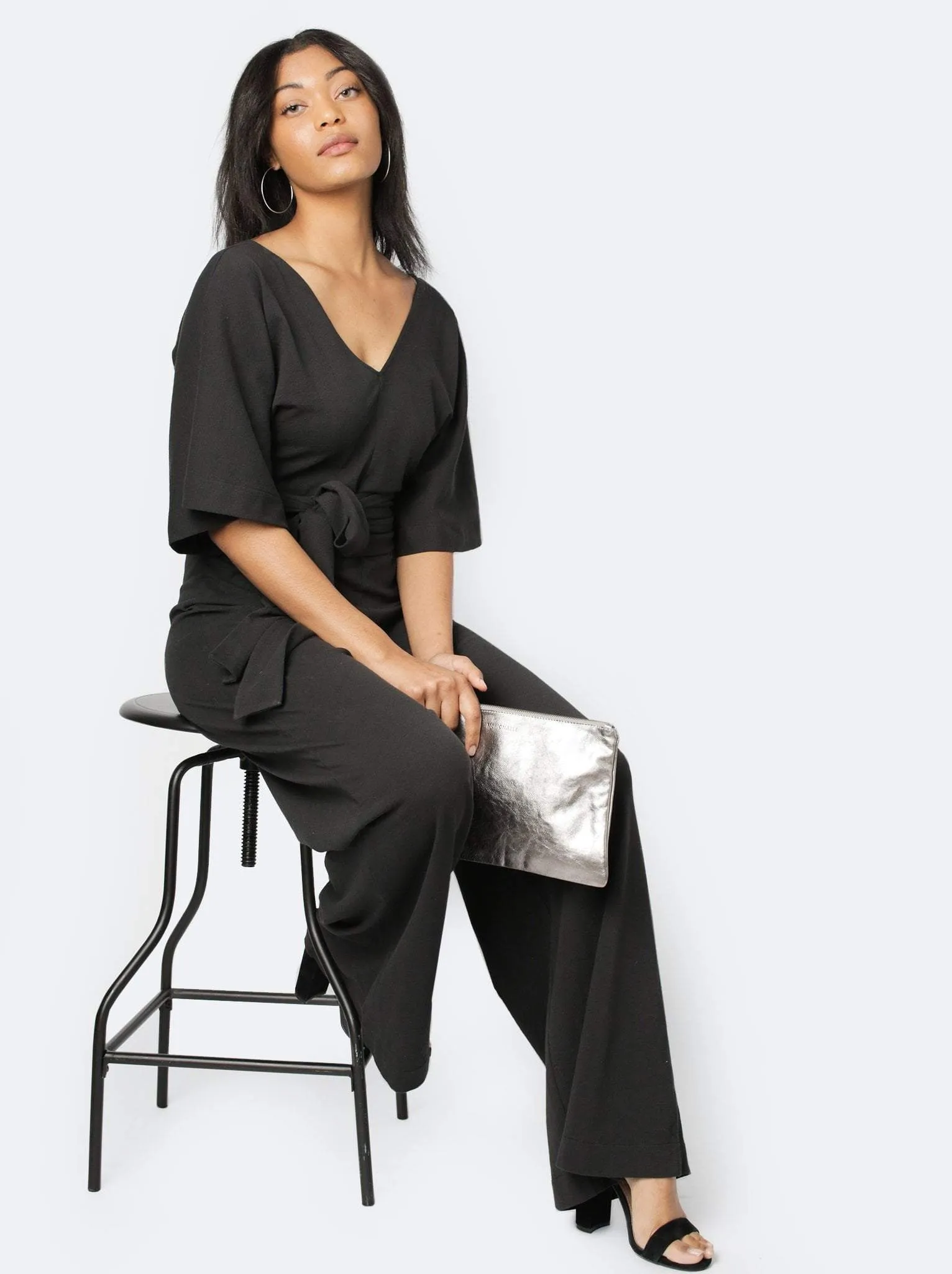 Rosario Flutter Sleeve Jumpsuit