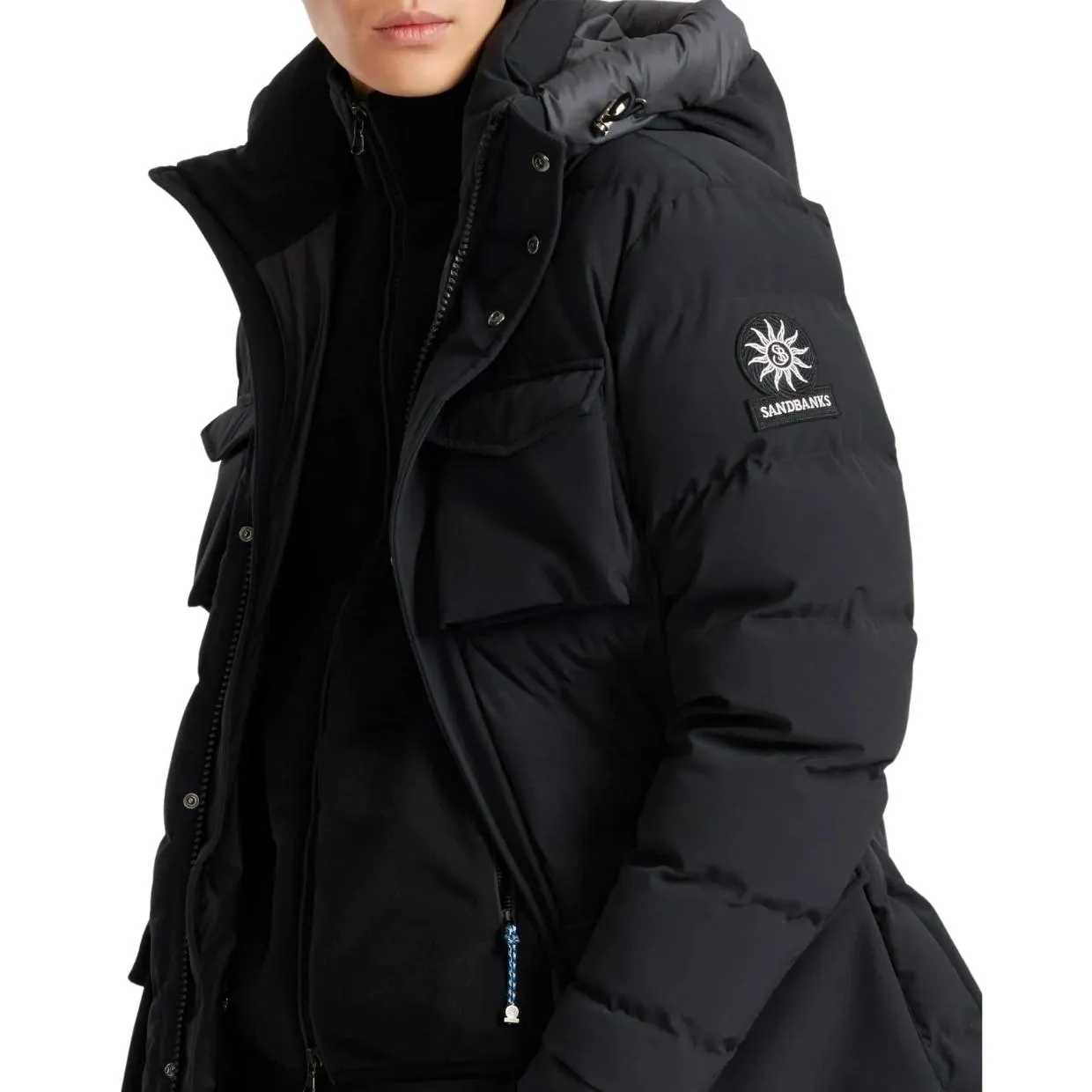 Sandbanks Brakesome Black Puffer Jacket