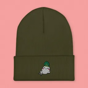 Seductive Daikon Radish Embroidered Beanie