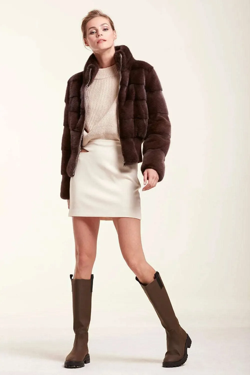 Short mink jacket