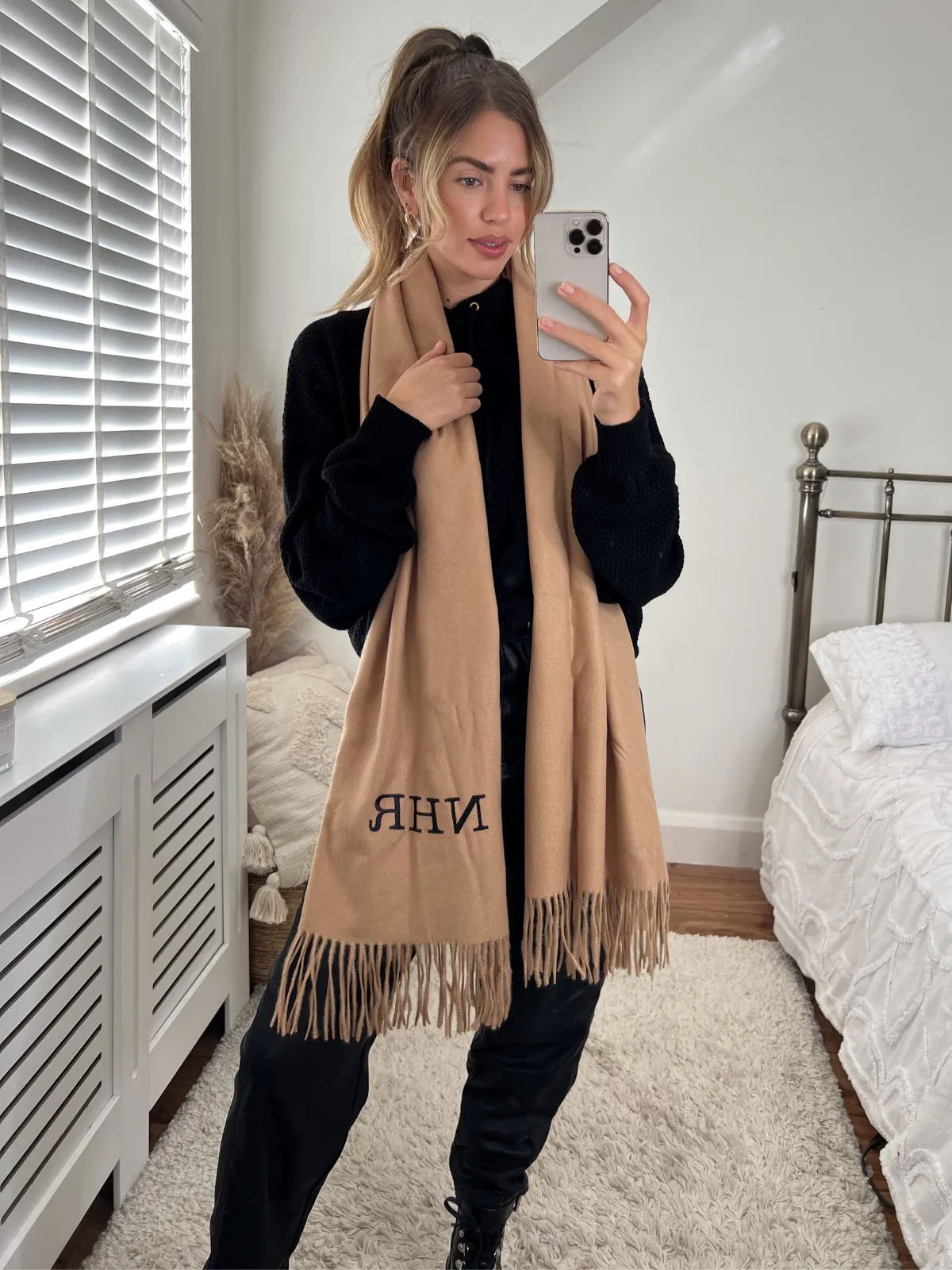 Sid Personalised Scarf / Camel