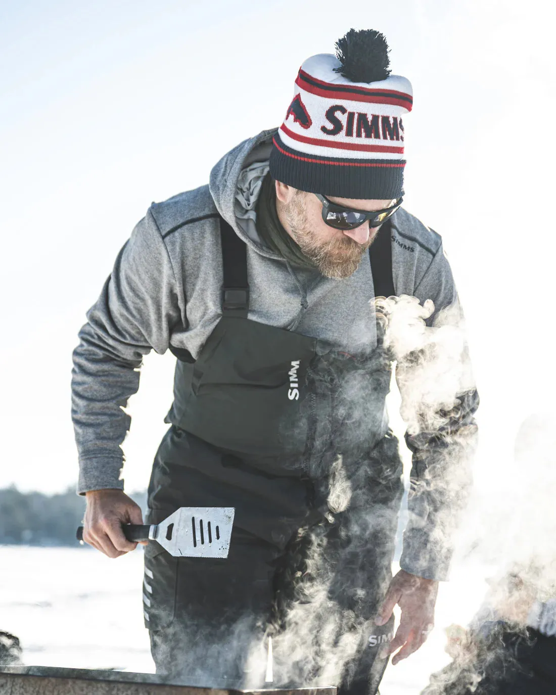 Simms Tip-Up Pom Beanie