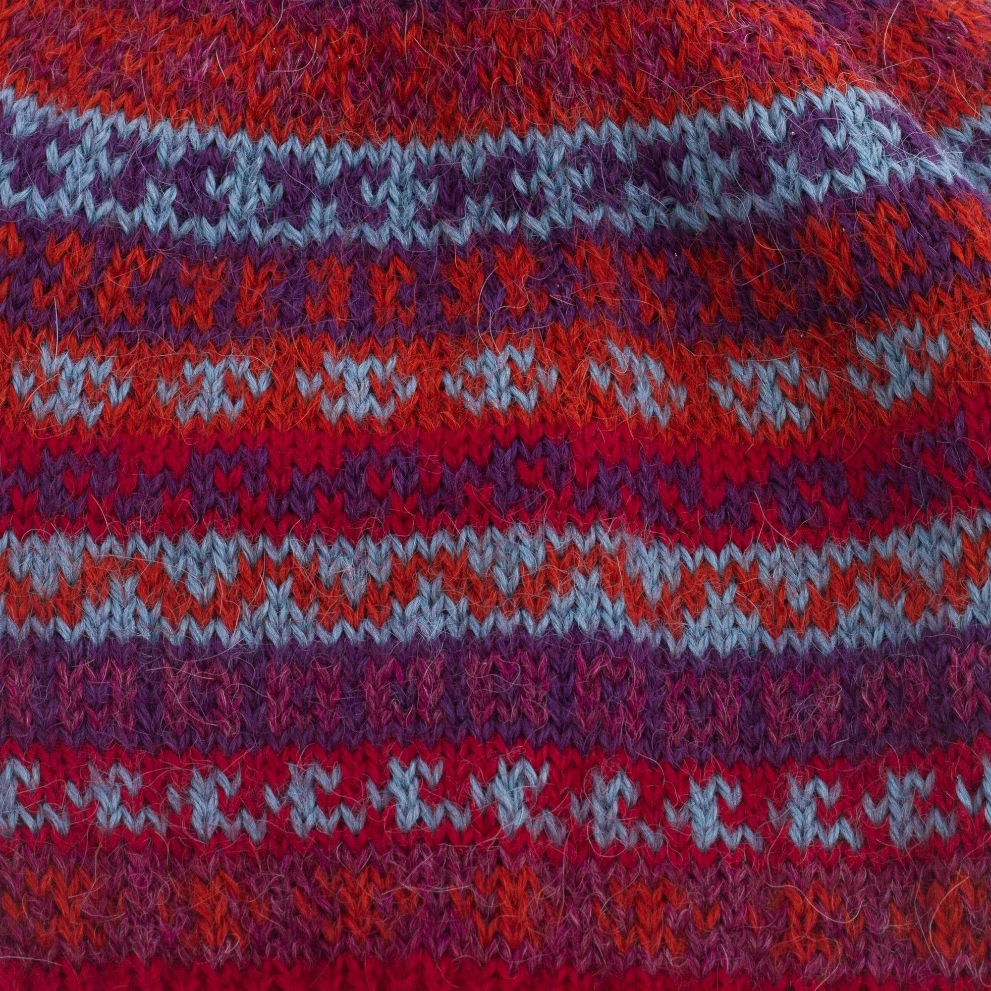 Striped 100% Alpaca Knit Hat from Peru - Andean Art | NOVICA