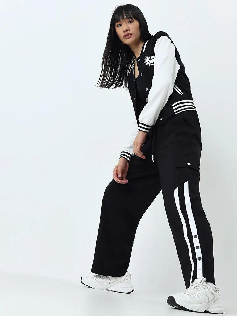 Studiofit Black High-Rise Track Pants