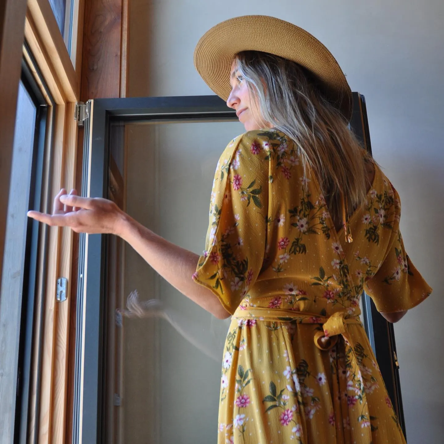 Sun-Shiny Days // Sufi Dress in Yellow Flowers