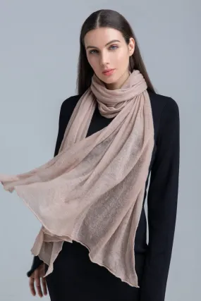 Superfine Cashmere Scarf - Beige