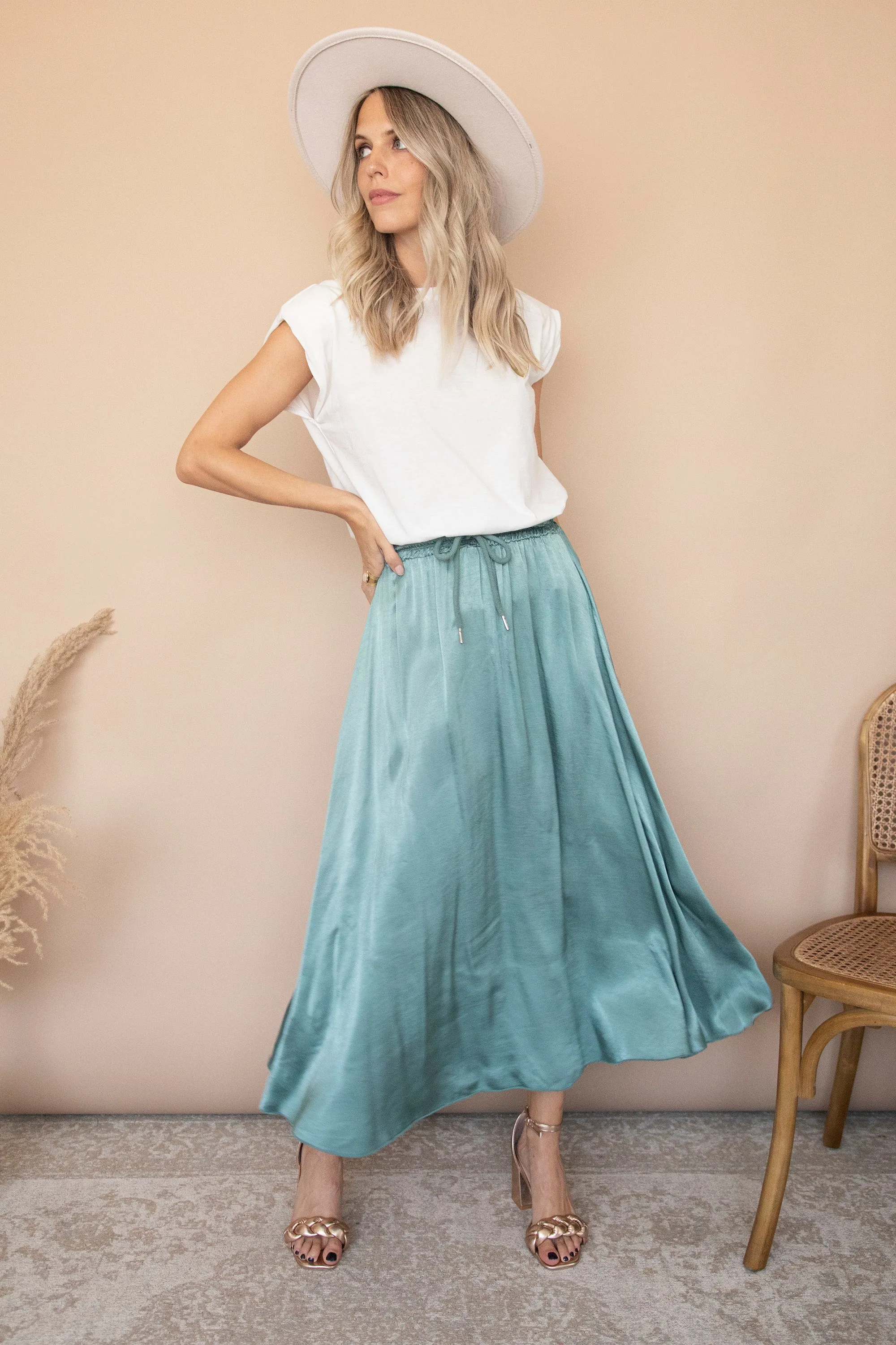 Sweet 'n Silk Dusty Green - Rok