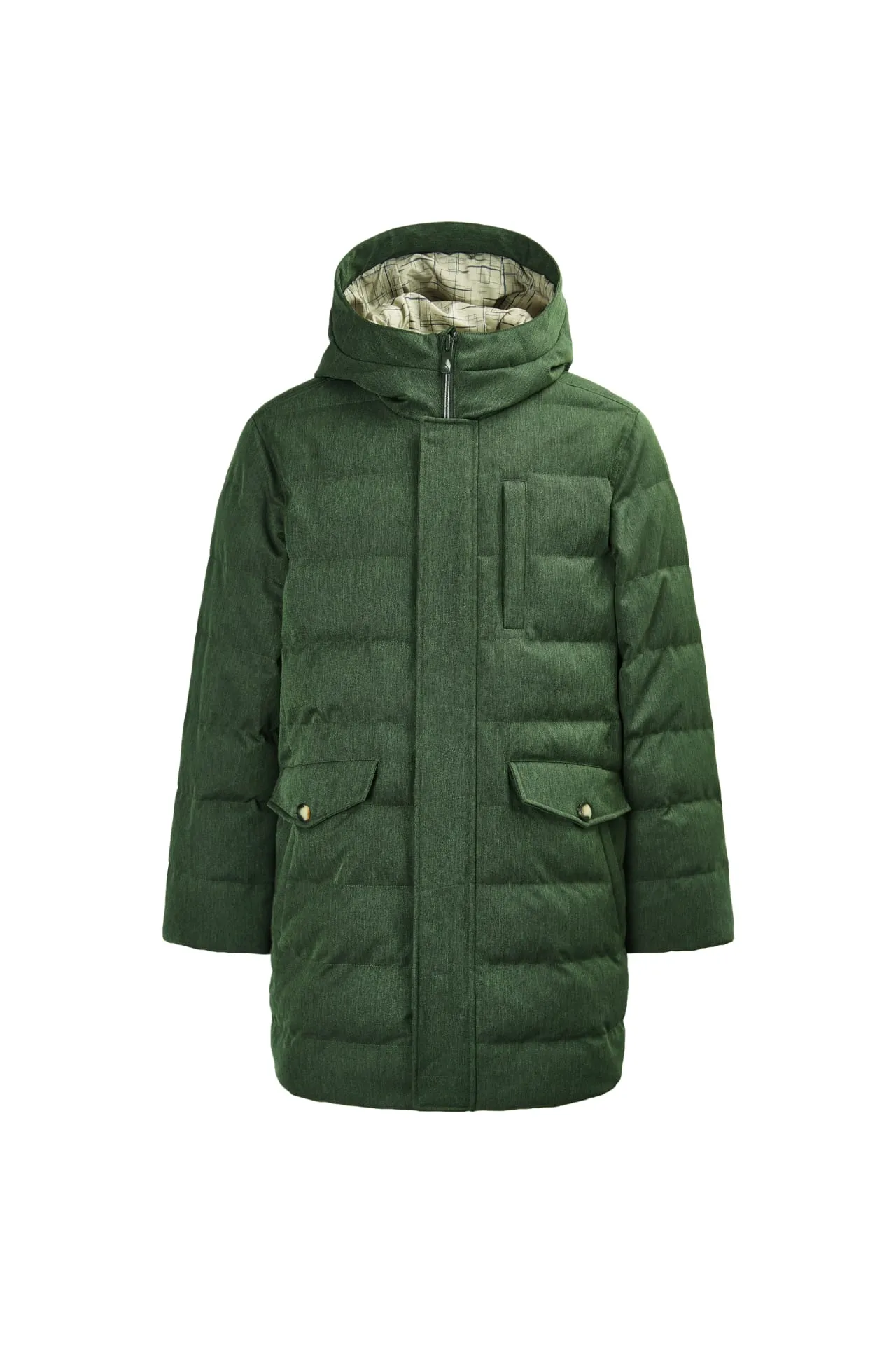 Teflon 
Long Down Jacket