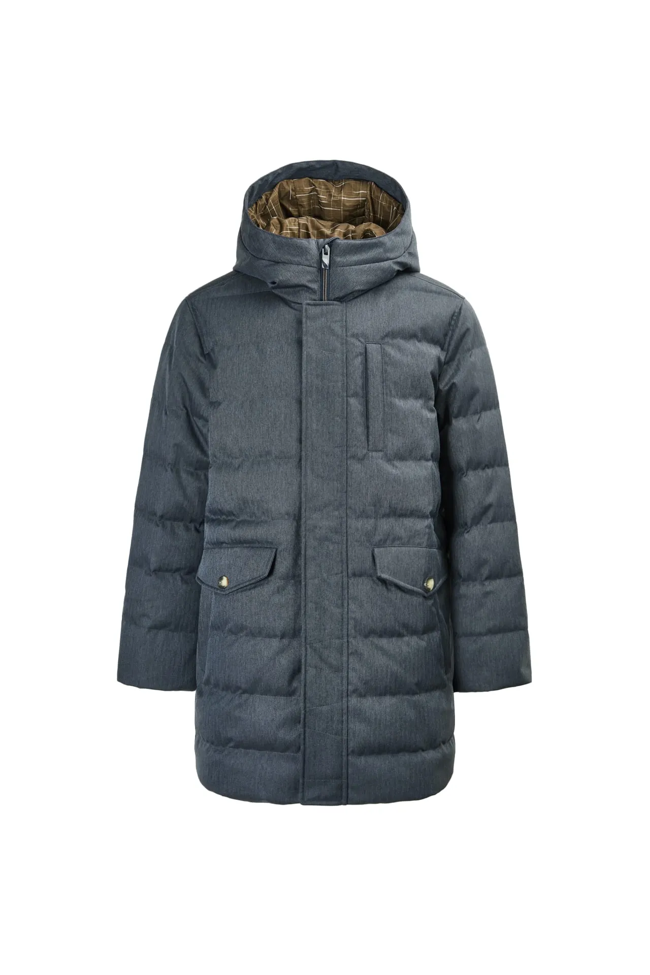 Teflon 
Long Down Jacket