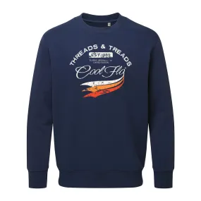 Threads and Treads Navy Sweatshirt