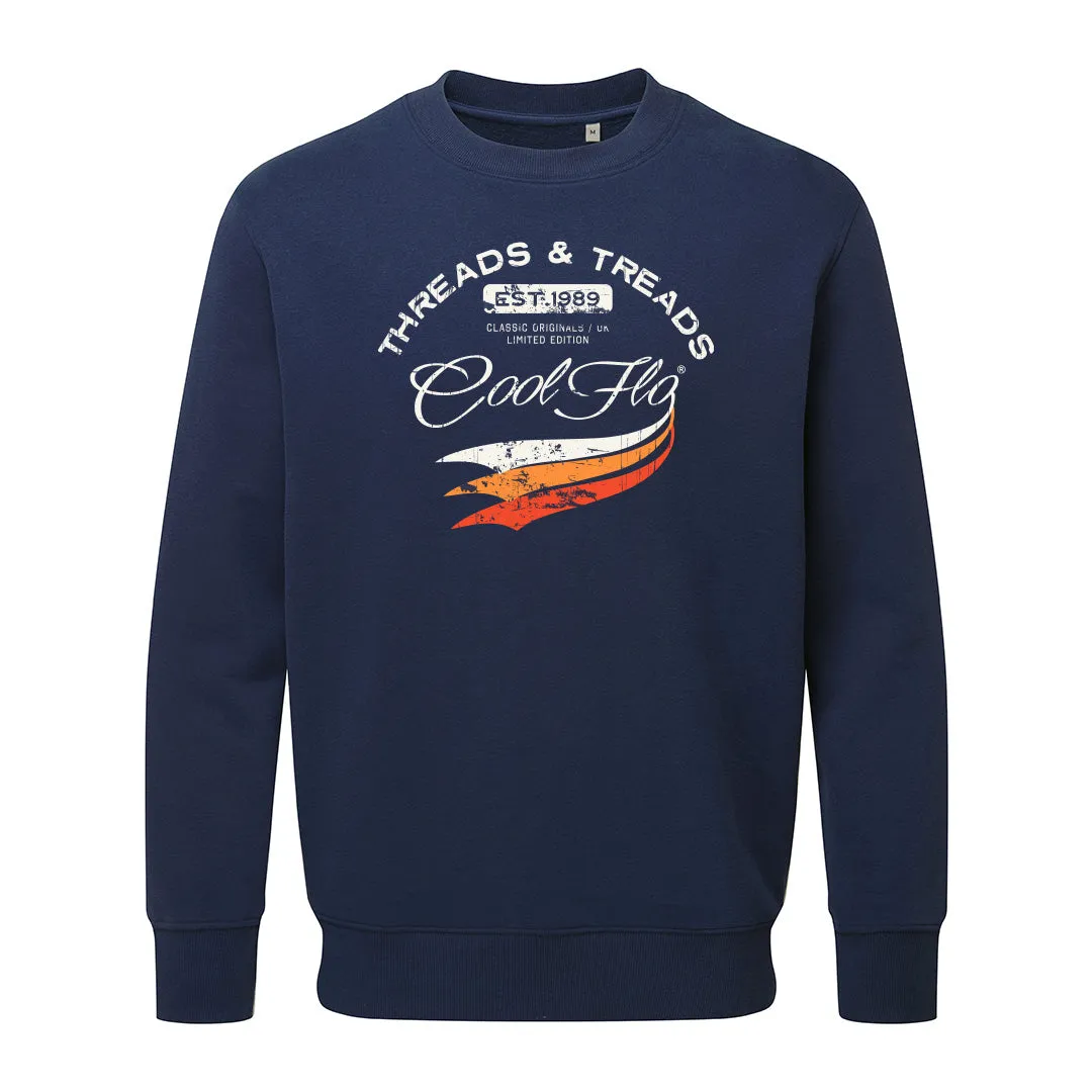 Threads and Treads Navy Sweatshirt