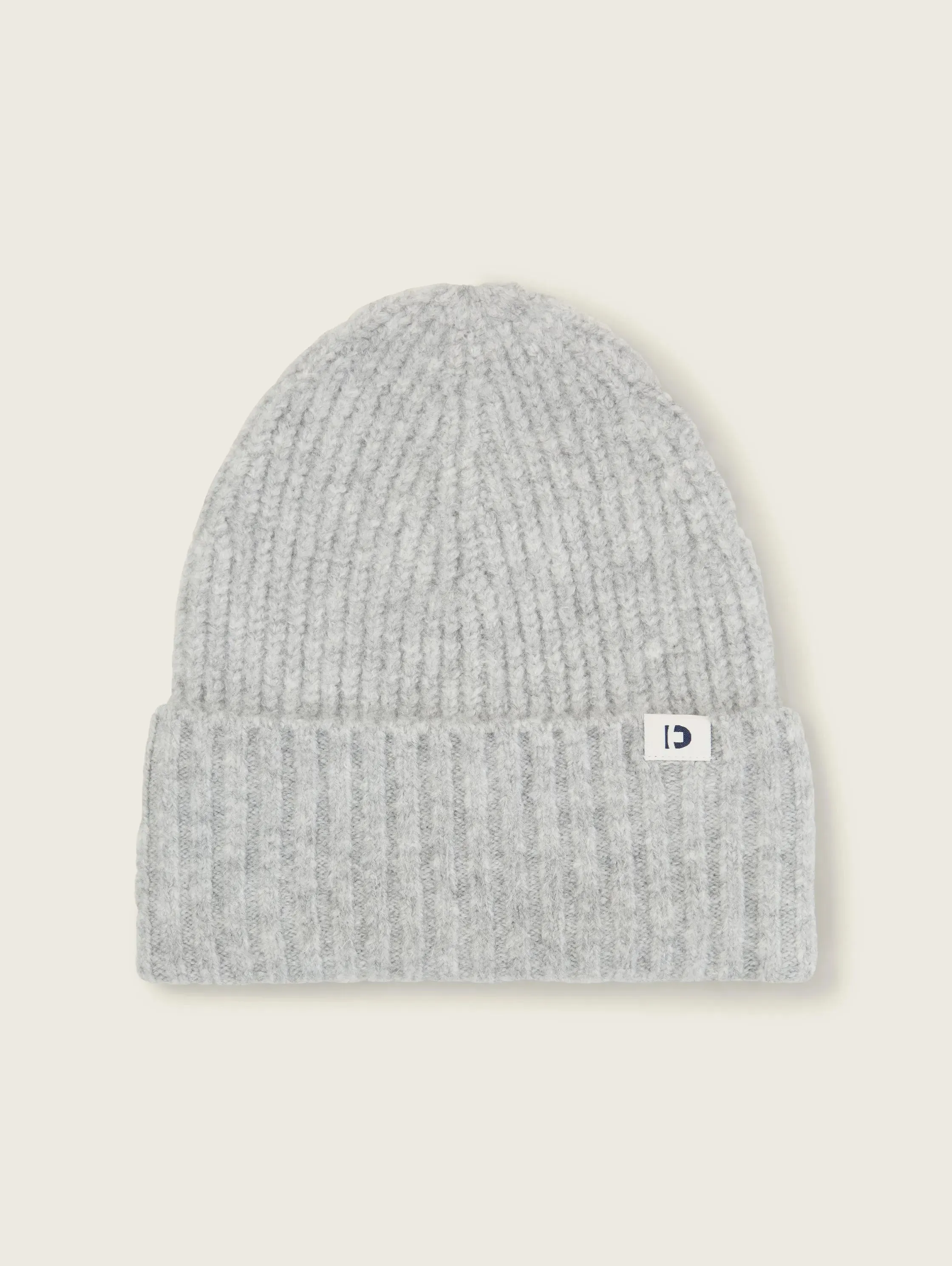 Tom Tailor Ribbed Beanies Light Grey Hat