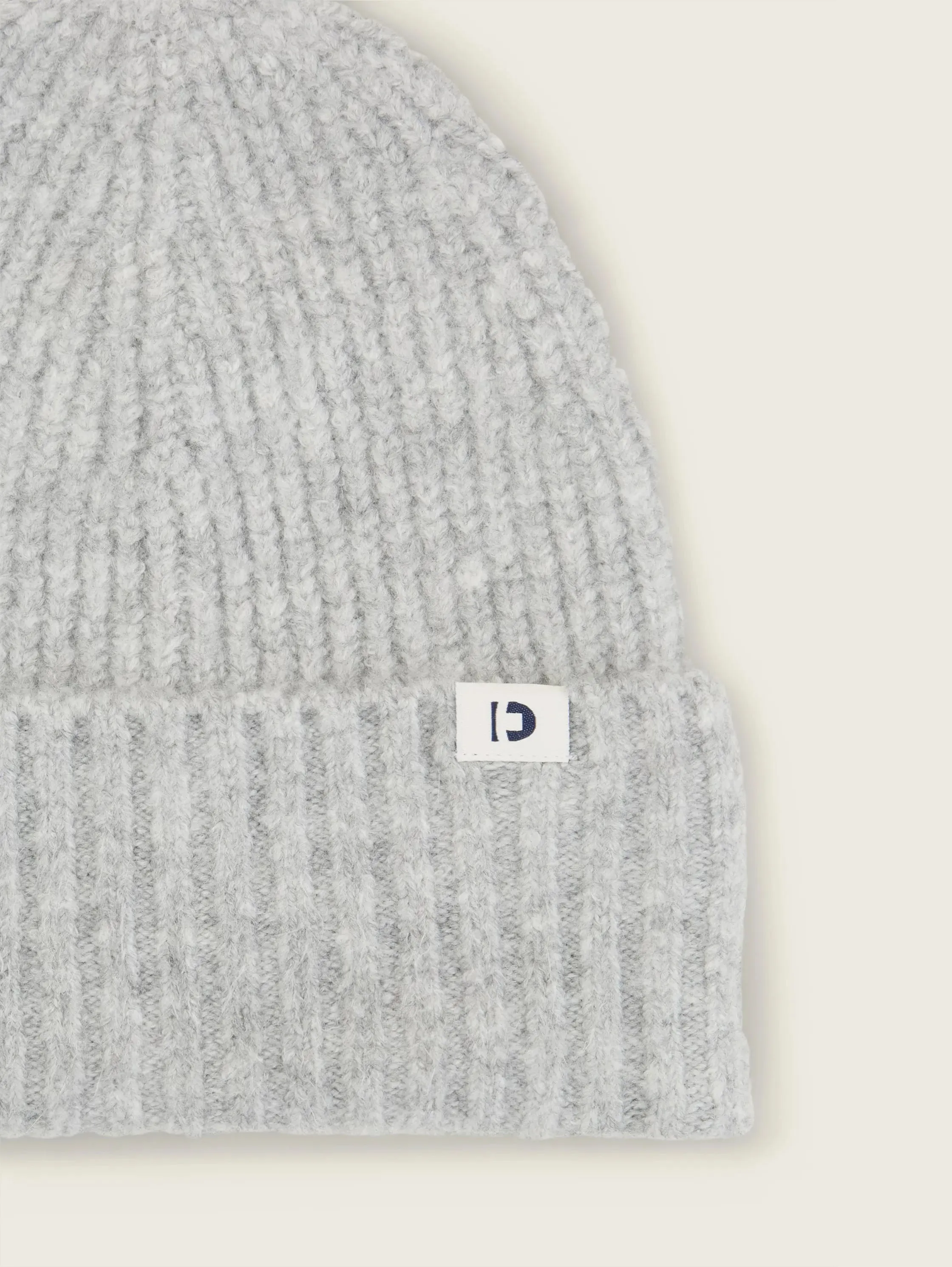 Tom Tailor Ribbed Beanies Light Grey Hat