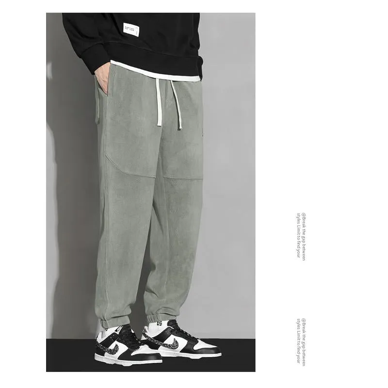 Trendy Casual Thickened Warmth Granular Fluff Loose Fit Sweatpant