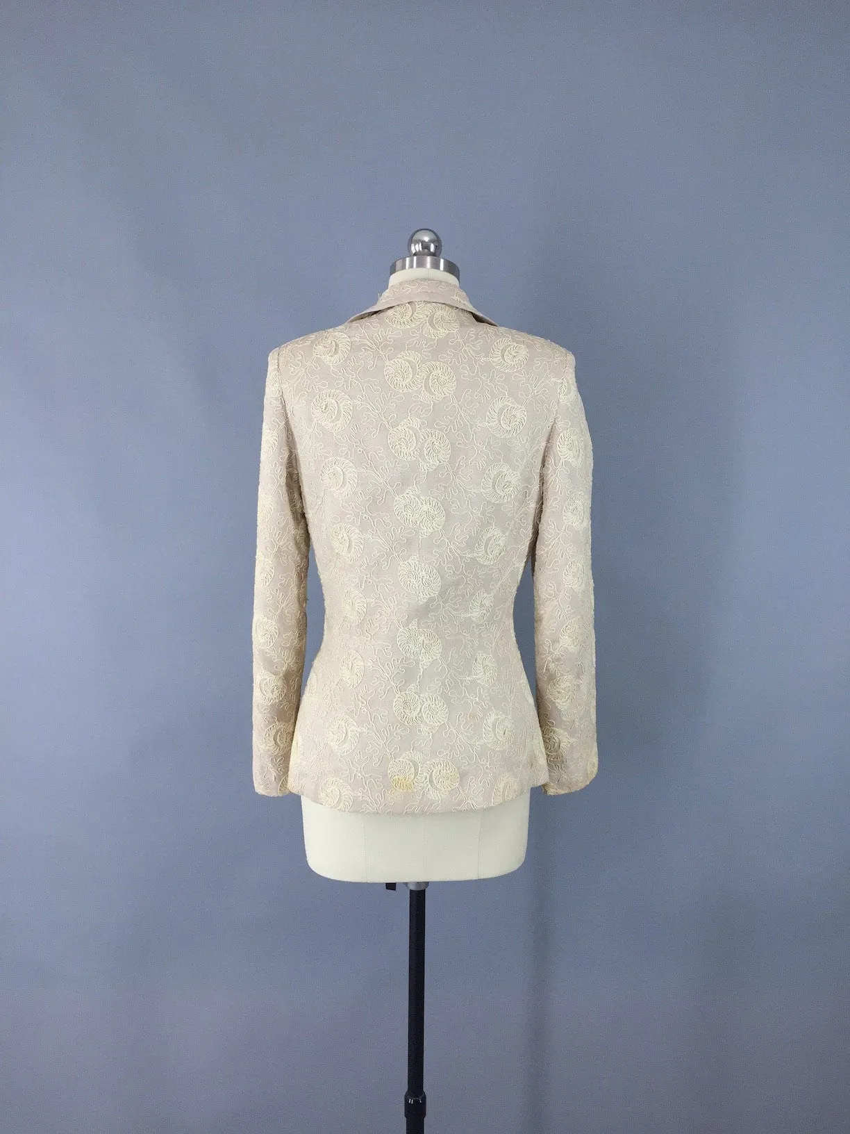 Vintage 1940s Jacket / Soutache Embroidery