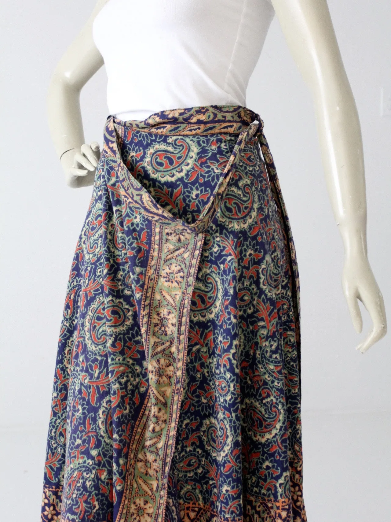 vintage 70s wrap skirt