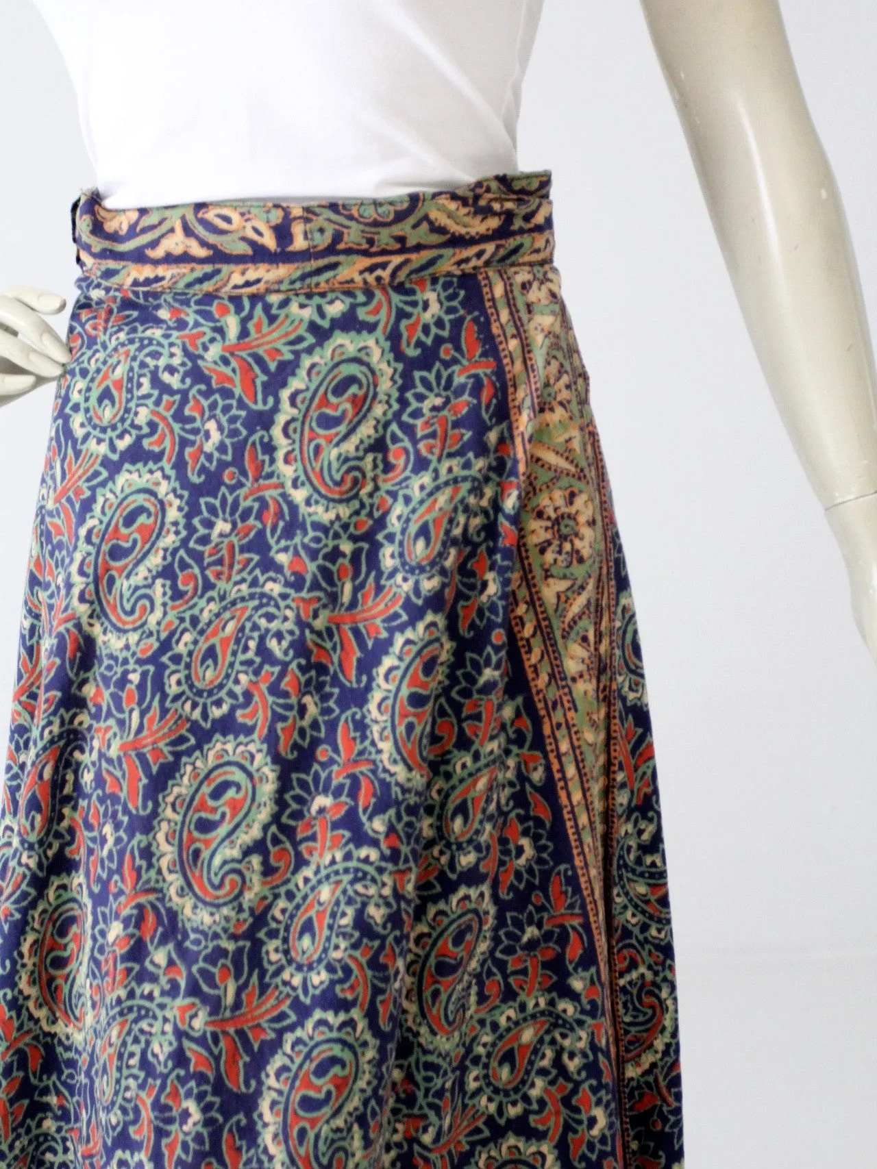 vintage 70s wrap skirt