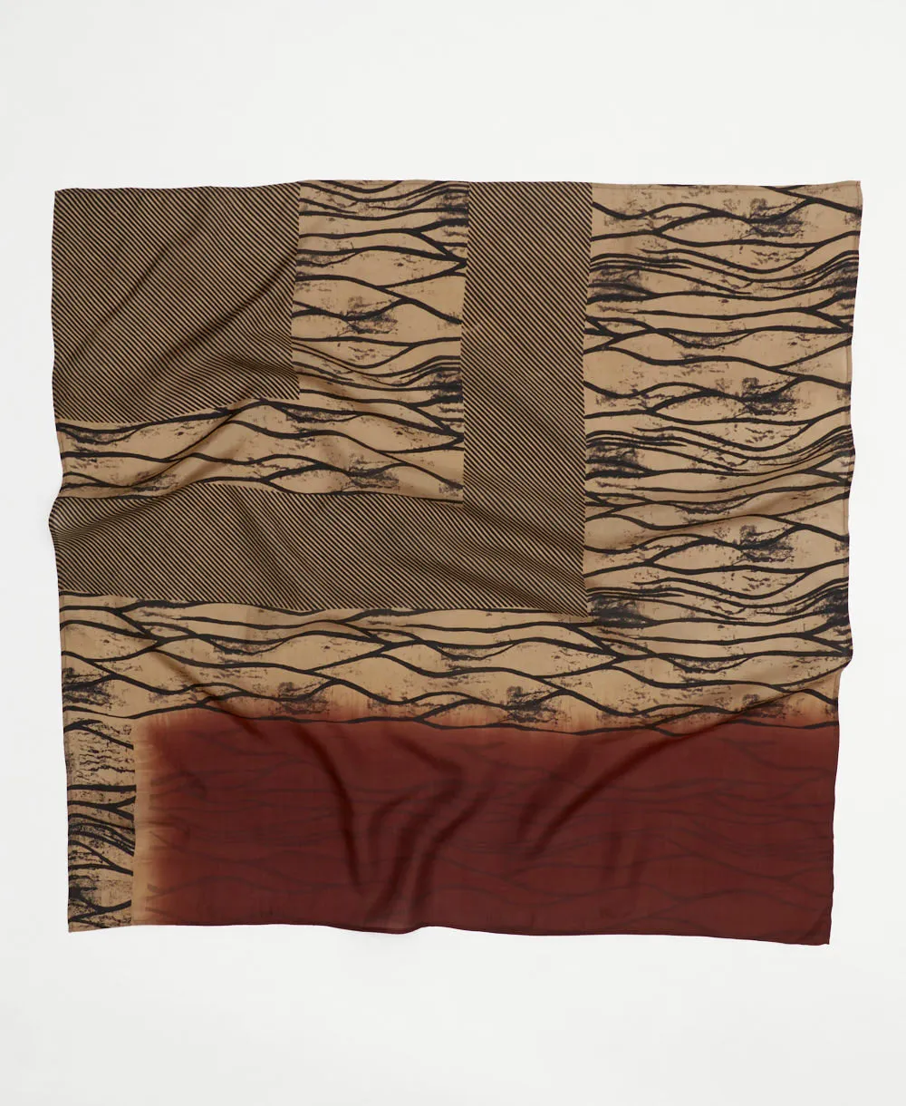 Vintage Silk Square Scarf - No. 240709