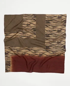 Vintage Silk Square Scarf - No. 240709