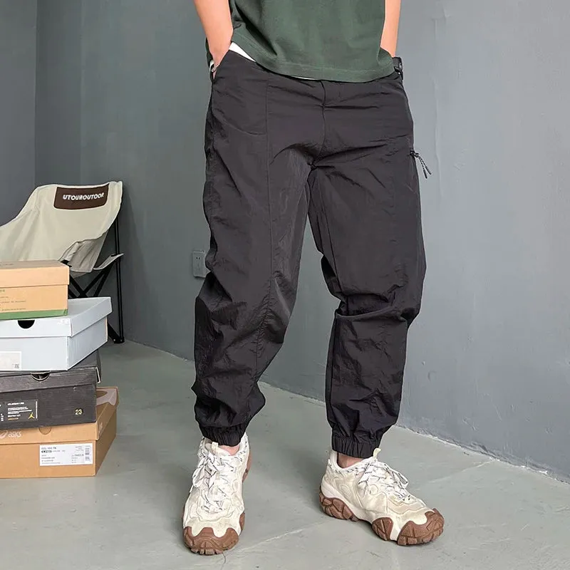 Vintage Thin Jogging Pants Streetwear Sweatpants Casual Joggers