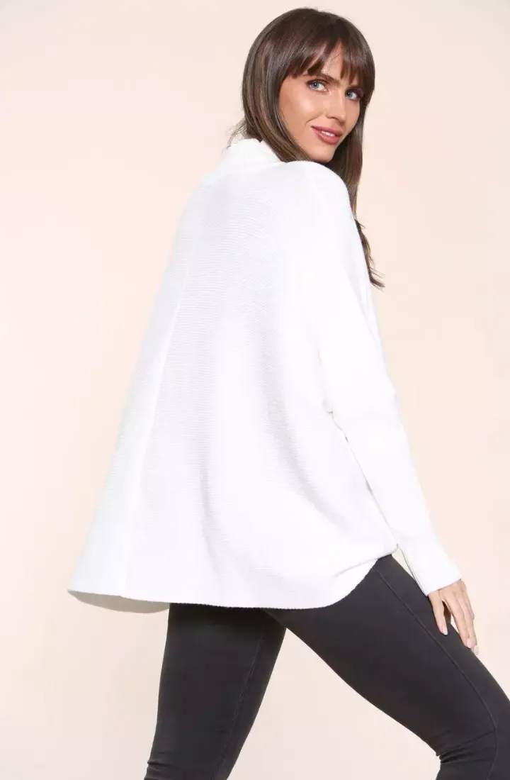 White High Neck Plain Jumper