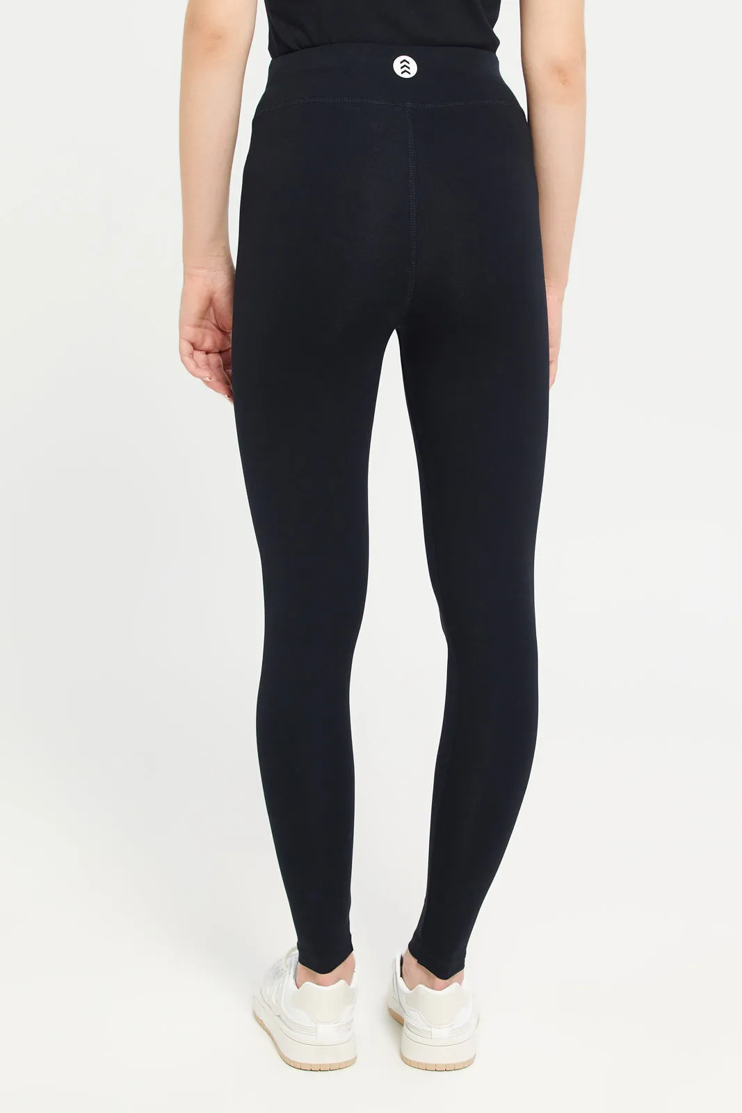 Women Black Active Leggings