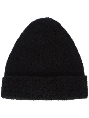 Wool Knit Hat Black