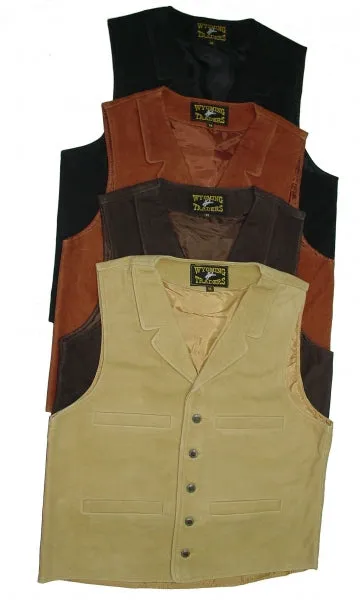 Wyoming Traders Men's Buffalo Vest/TAN