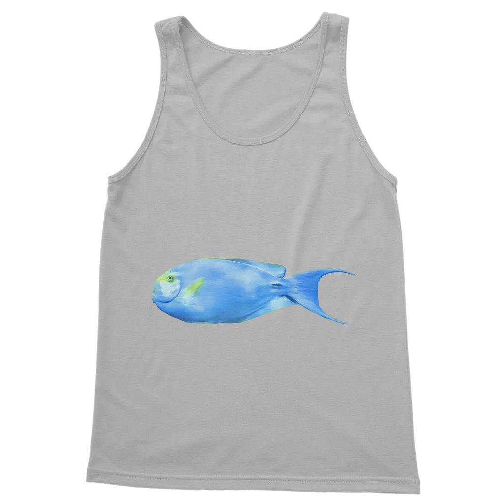 Yellow and Light Blue Fish Classic Adult Vest Top