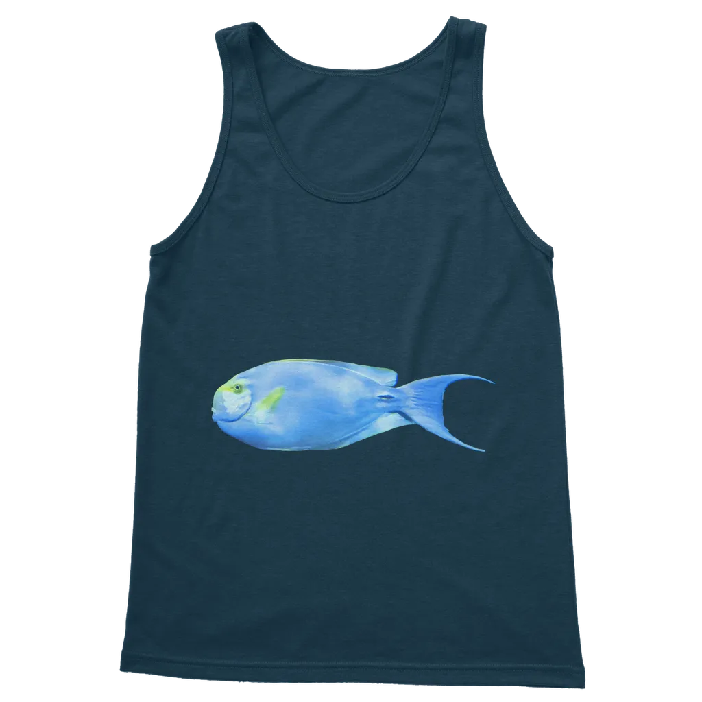 Yellow and Light Blue Fish Classic Adult Vest Top