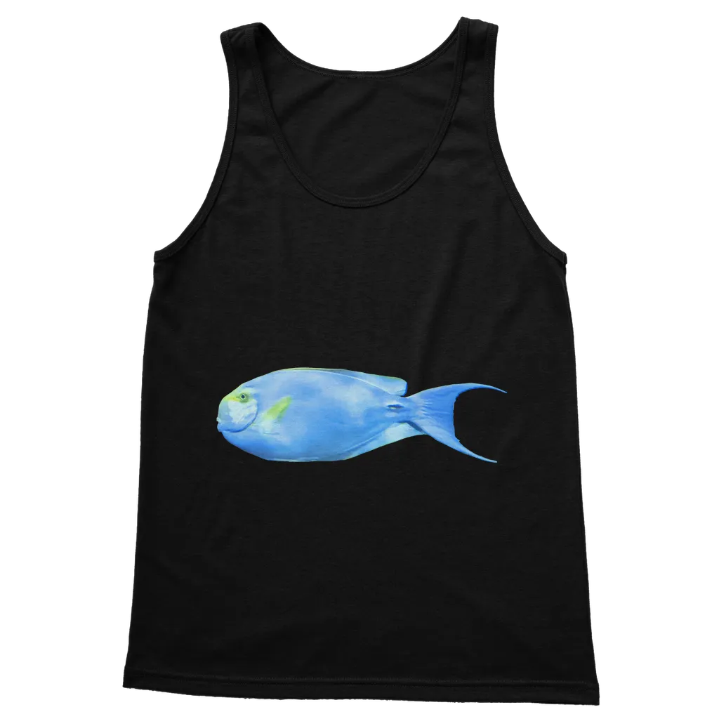 Yellow and Light Blue Fish Classic Adult Vest Top